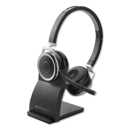 SPRACHT ZuM BT Prestige Headset, Binaural, Over-the-Head, Black ZUMBTP400